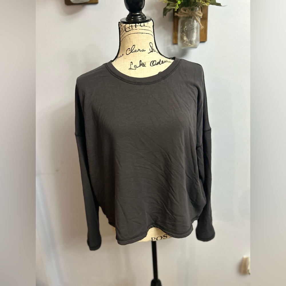 Madewell MWL sweatshirt crop sporty athleisure street style‎